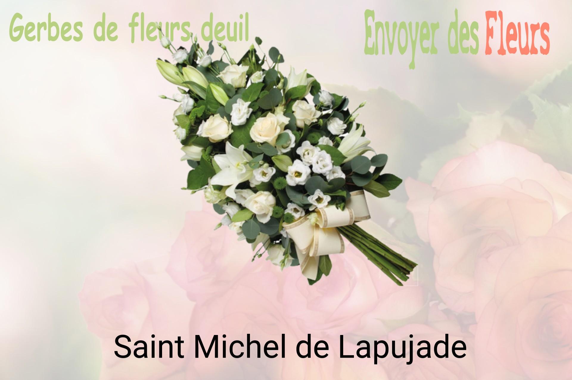 Gerbe de fleurs de deuil livrée à Saint-Michel-de-Lapujade